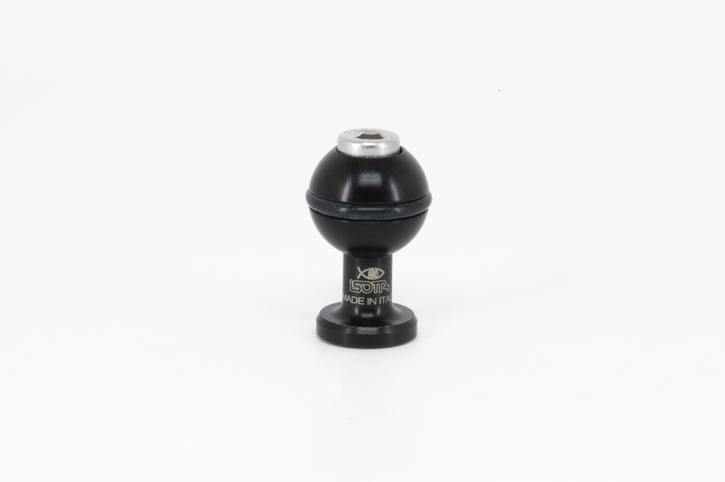 Isotta - Ball joint diam. 25 mm, M8 thread with base/Sfera diam. 25mm filetto M8 con base